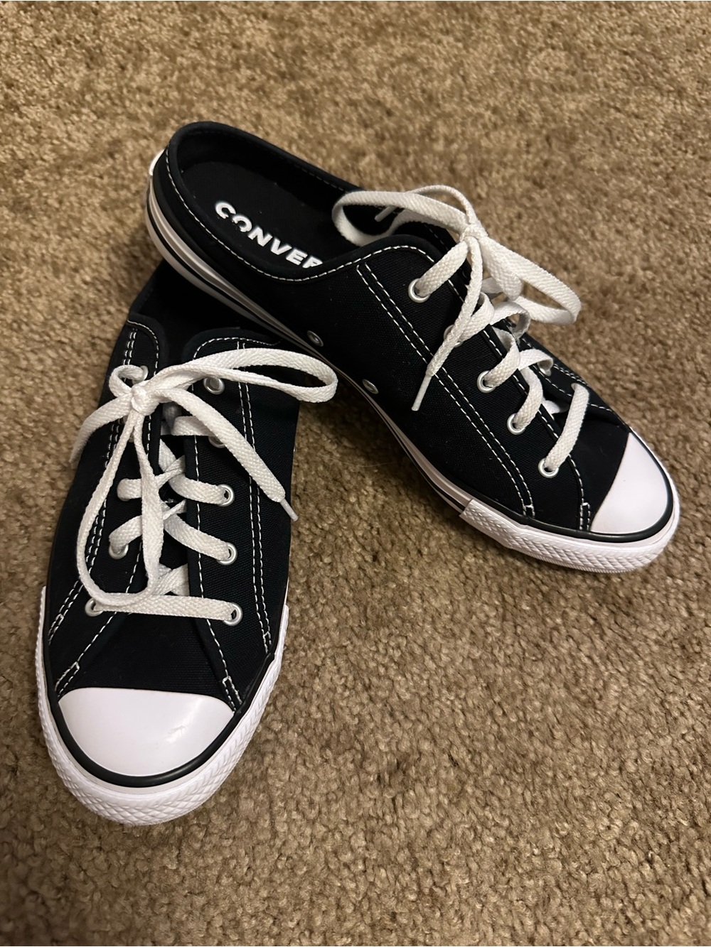 Converse Black and White Canvas Low-Top Sneakers